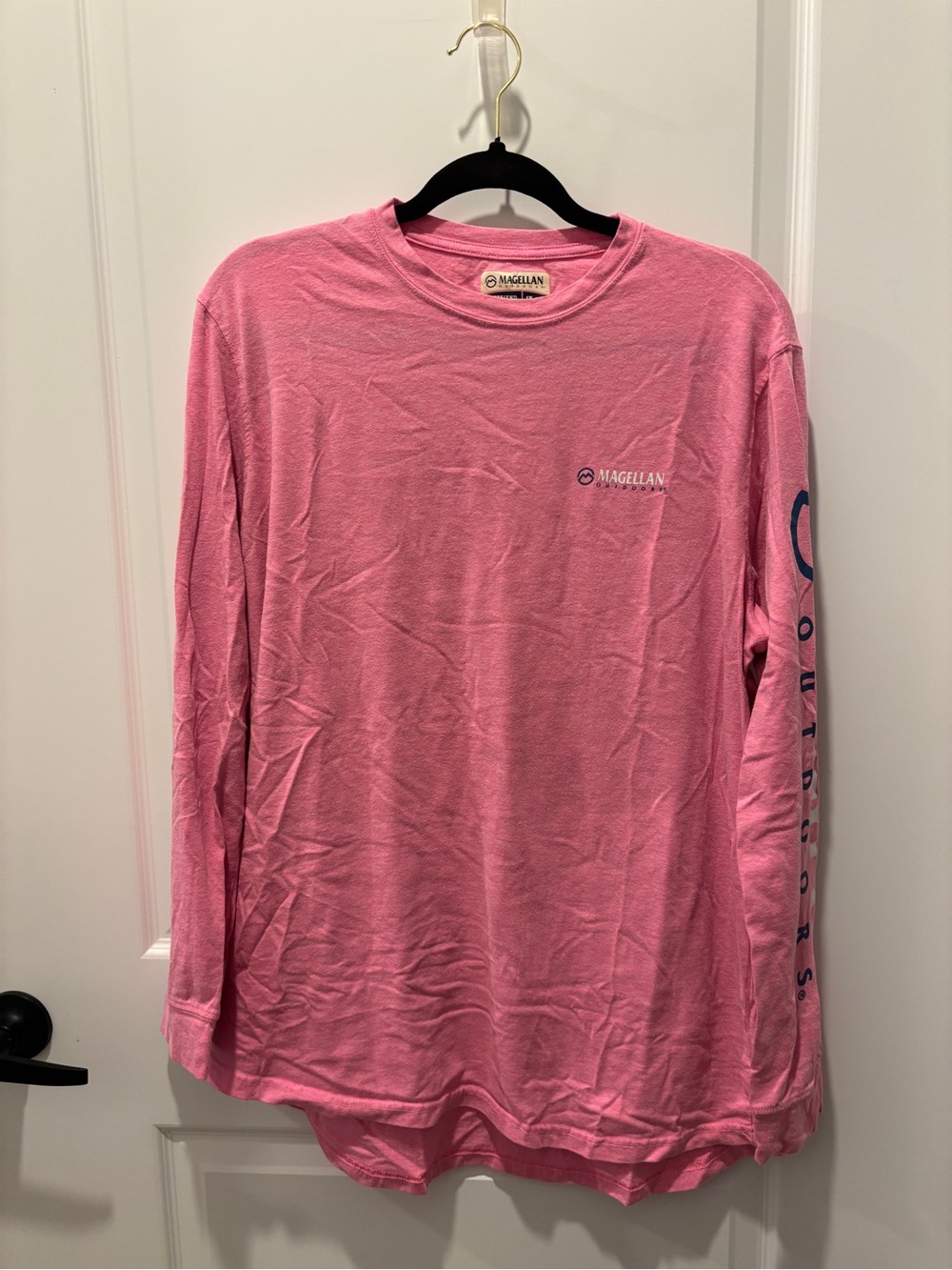Magellan Outdoors Pink Long Sleeve Logo Tee